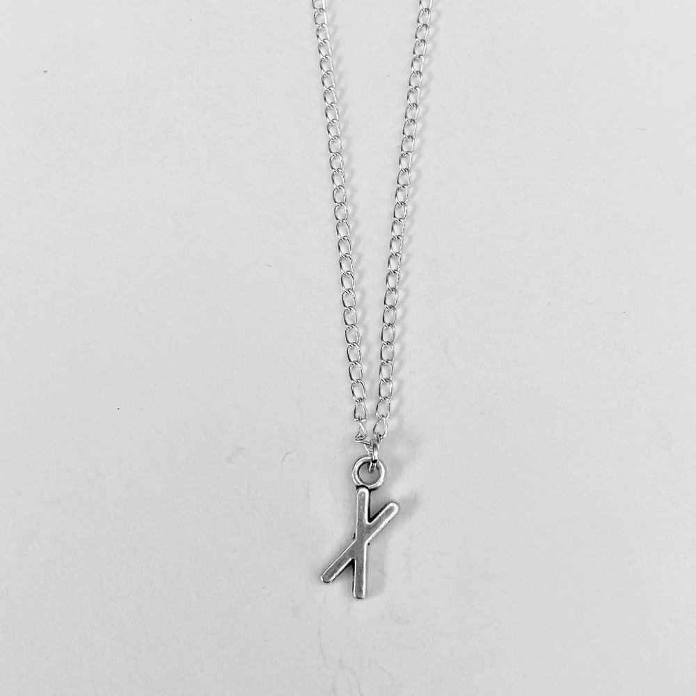 3 for $49 New Silver "X" Initial Necklace